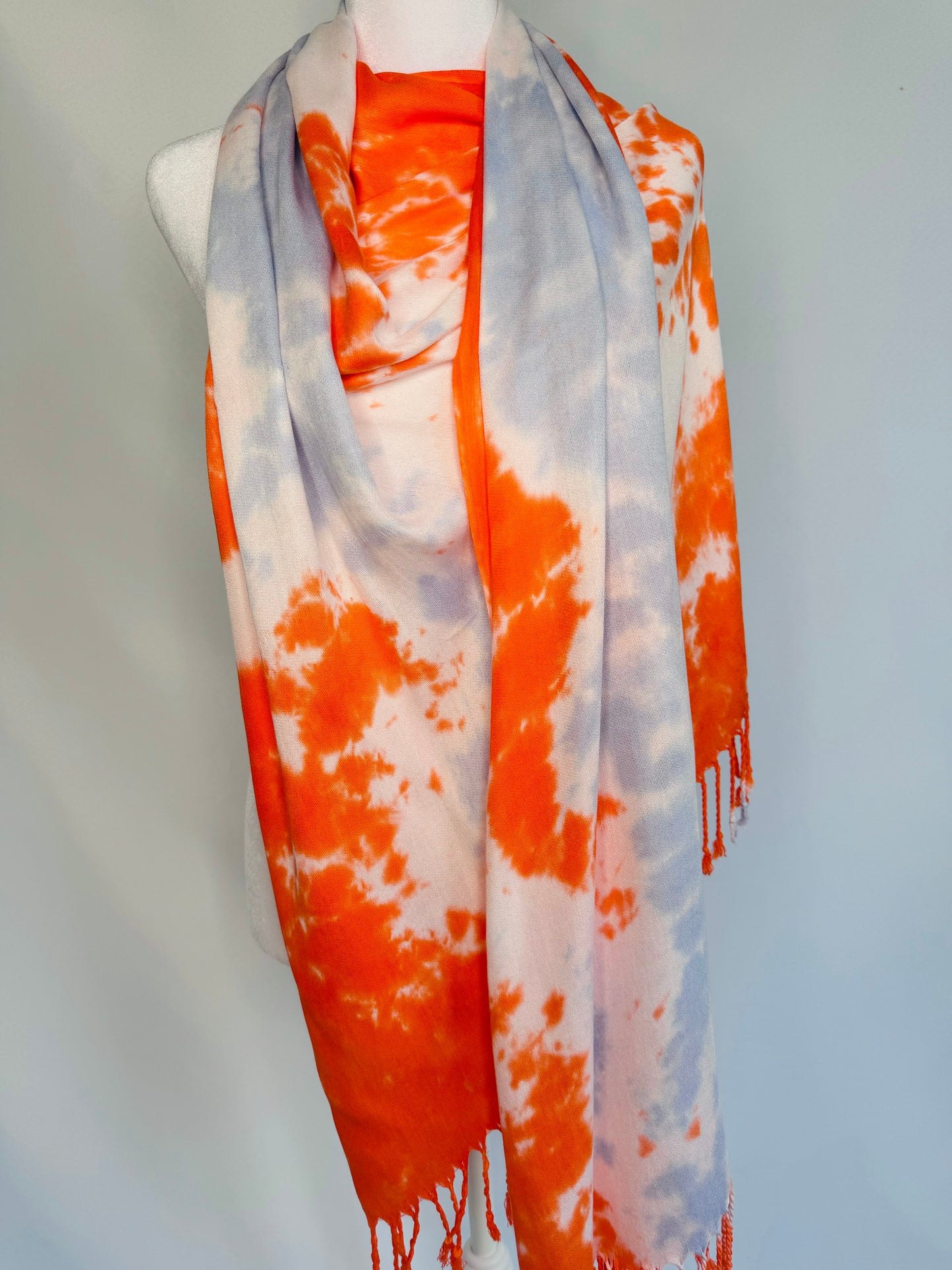 Orange Ice Pashmina Hijab