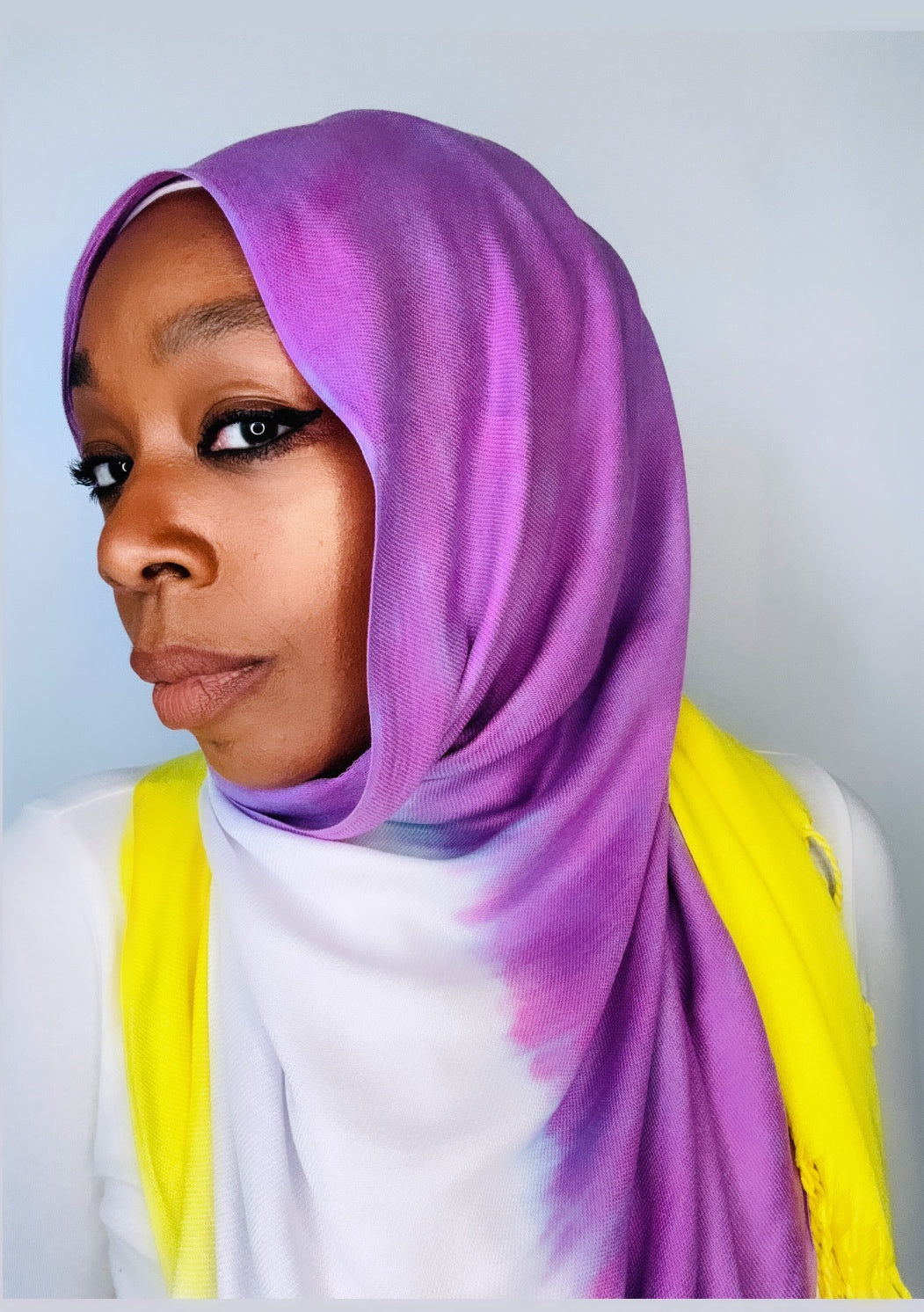 Grape Lemonade II Ombre Pashmina Hijab