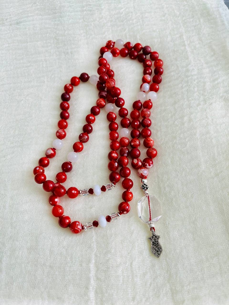 Red Fire Agate Tasbih