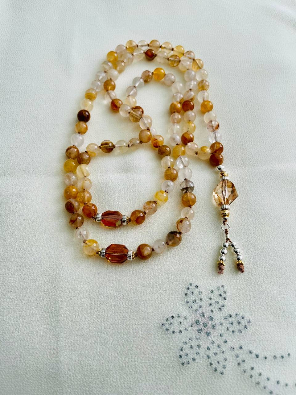 Golden Healer Quartz Tasbih