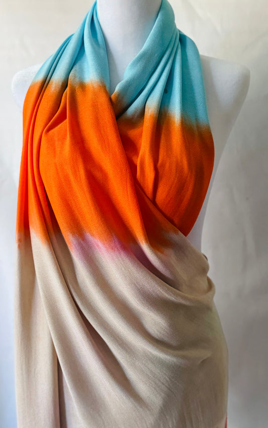 Ombre Earth Pashmina Hijab